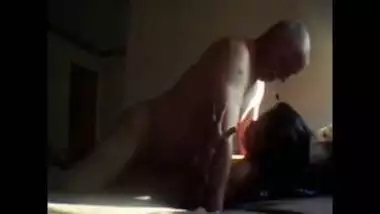 Mature fuck of old man with slut