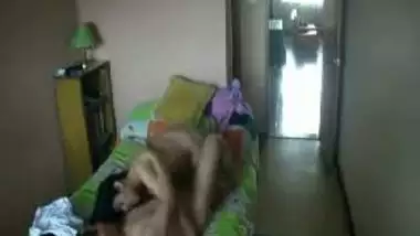 Mumbai couple caught fucking unaware of hidden cam