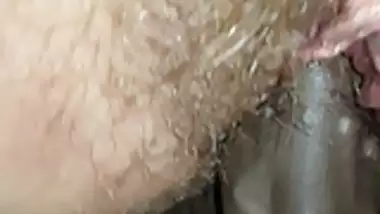 Wet hairy slut fucked to orgasm 