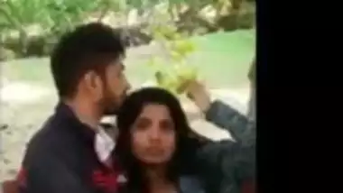 Desi college lovers enjoying in park