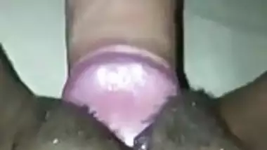 UK Indian milf thick cumshot on pussy close up