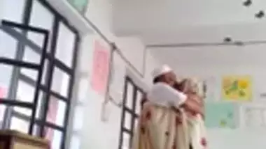 Muslim teen having a classroom sex with her tutor