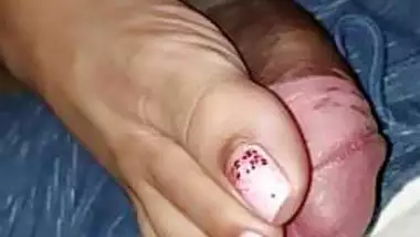 My Indian Wifes Toe Tapping Ball Crushing Footjob