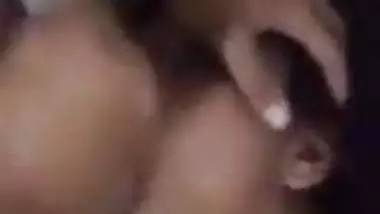 indian housewife got thick cum shot by her husband on face