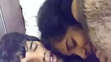 Indian bf and gf Cuddling and pressing boobs