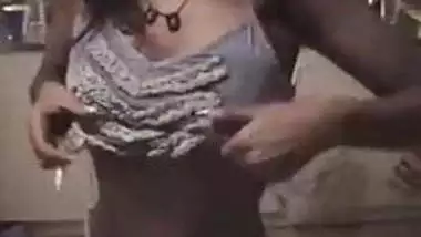 Horny indian girl showing her tits