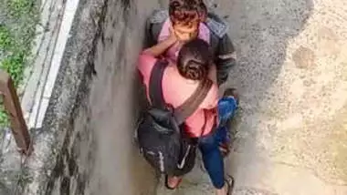 Desi student Outdoor romance