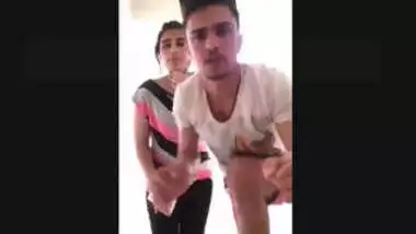 Horny couple standing fuck