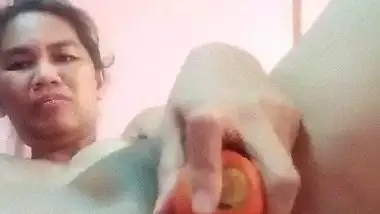 Indian carrot dildo masturbation sex