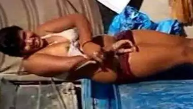 Bathing village girl video