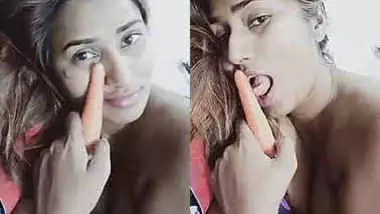 Swathi Naidu Mustarbation With Carrot 3