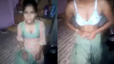 Desi girl stripping before boyfriend