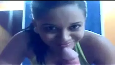 Young desi wife gives perfect blowjob to tuition student