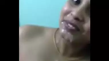 Cum Shot Decorating Chubby Randi’s Face