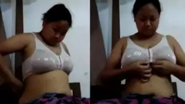 Manipur Girl Play With Her Big Boobs