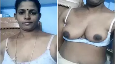 Desi diva with XXX tits exposed films special selfie video for her man