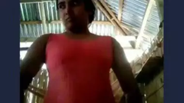 Desi village wife selfie video making