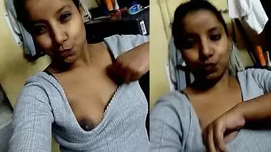 Coed can't get enough of Indian tits so she exposes them on porn camera