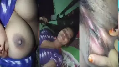 Cute horny Desi XXX girl fingering pussy on a selfie cam