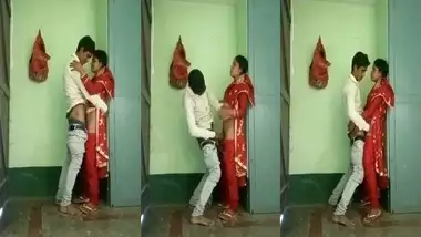 Desi Bhabhi standing sex with young Devar