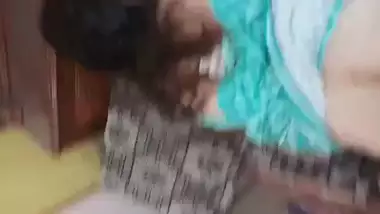 Aunty doggy style fucking trying to stop recording hindi