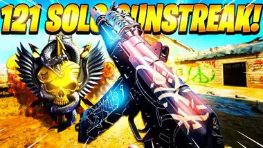 SOLO 121 GUNSTREAK in HARDCORE DOMINATION! (Black Ops Cold War High Gunstreak)