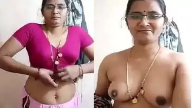 Telugu wife removing saree and blouse boob show