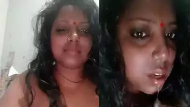 Horny village bhabhi sucking her own big boobs