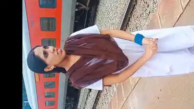 Indian College girl Fucked in Railway station